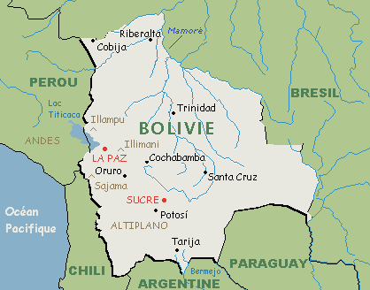 La Bolivie, en Amrique du sud