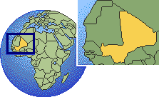 le Mali, en Afrique de l'Ouest.