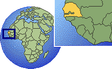 le S�n�gal, en Afrique de l'Ouest.