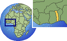 Le Togo, en Afrique de l'Ouest.