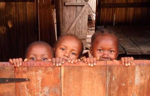 Sourire d'enfants à Madagascar