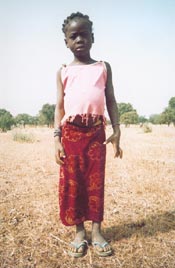 Une écolière de Guiè, Burkina Faso
