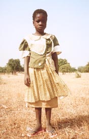 Une écolière de Guiè, Burkina Faso