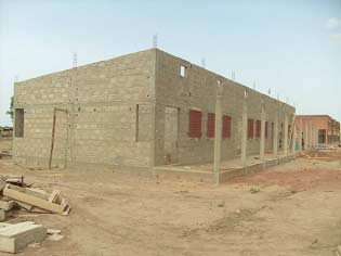 Construction d'une extension de l'école B à Guiè