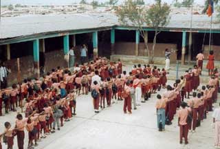 L'école St Alphonse dans le bidonville de Cité Soleil en Haïti