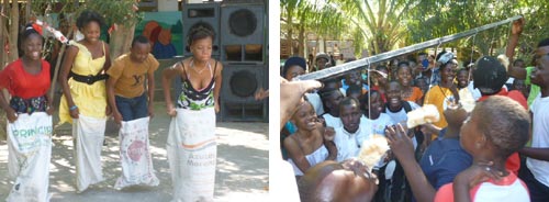 Fête de Noël à l'école St Alphonse à Cité Soleil en Haïti