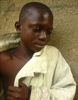 Enfant de la rue à Kinshasa