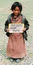 Pema Budyi, nouvelle élève de la classe de Nursery