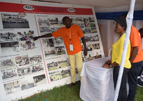 Expo Open Day à Gisenyi au Rwanda, le stand du Point d'Ecoute