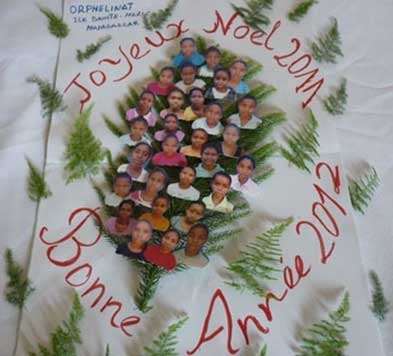 Voeux de l'orphelinat des Filles de Marie de l'Ile Ste Marie