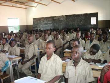 Classe du collège de Guiè au Burkina Faso