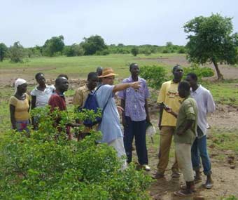 Choix du site pour un primtre bocager  Goma, Burkina Faso