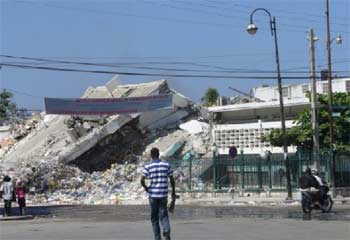Séisme en Haïti, Port au Prince sinistrée